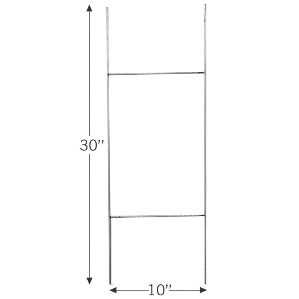 Yard Sign Stakes Qty 50 Hardware Only — Large Wire H Stake Only (50 Pack)